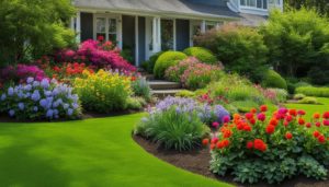 how to make flower bed in front of house